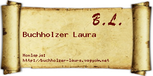 Buchholzer Laura névjegykártya